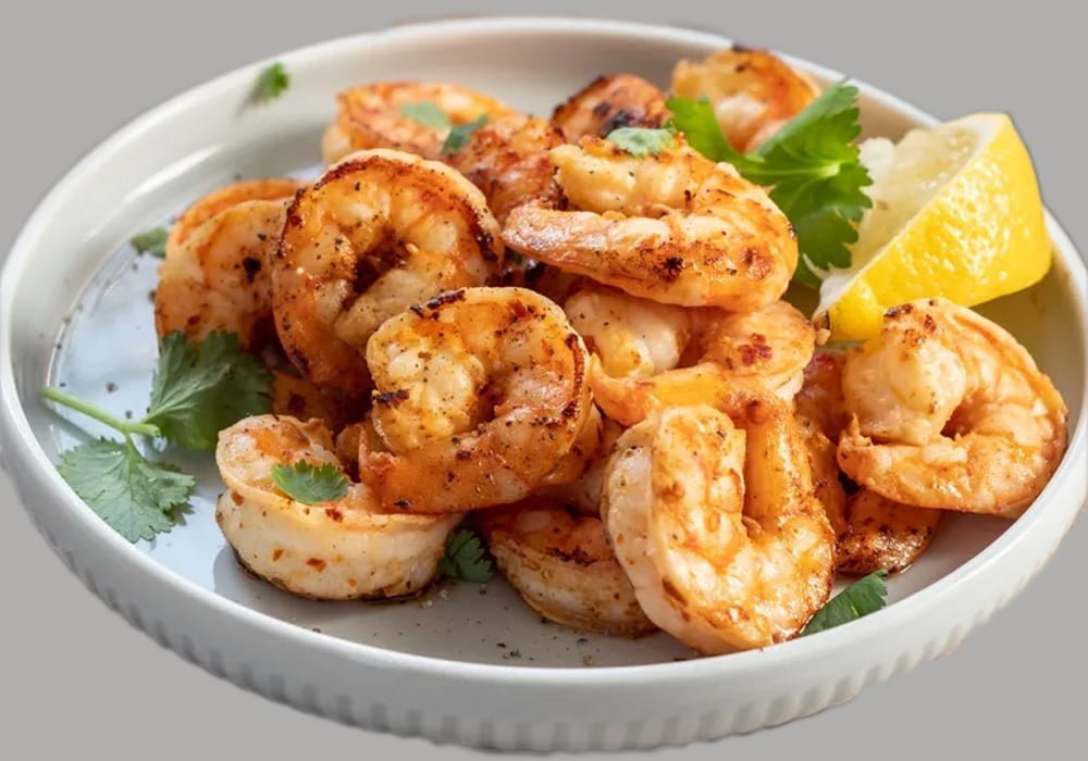Crevettes sautées à l'ail