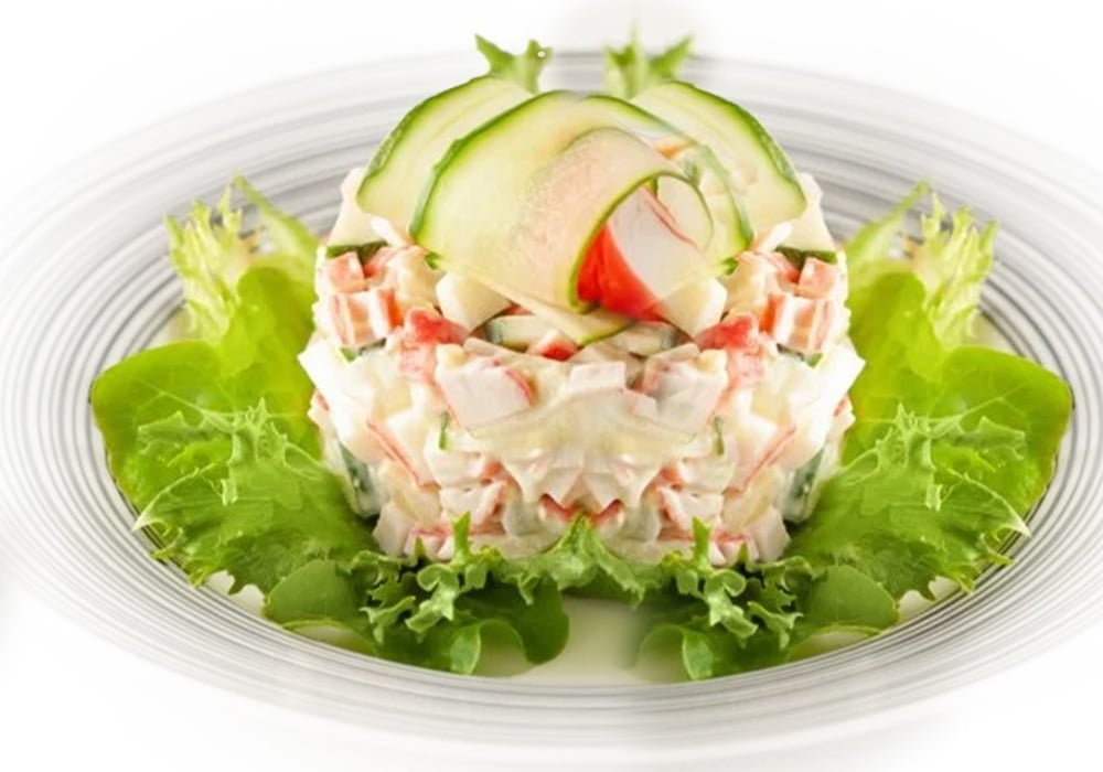 Crabe sauce aux légumes