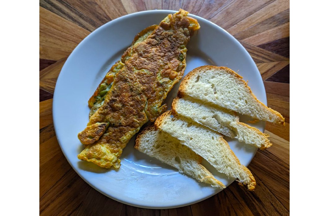 Omelette aux légumes