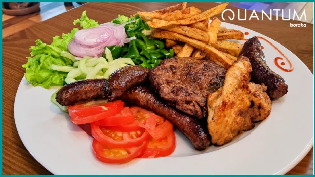 Mixed kebab platter