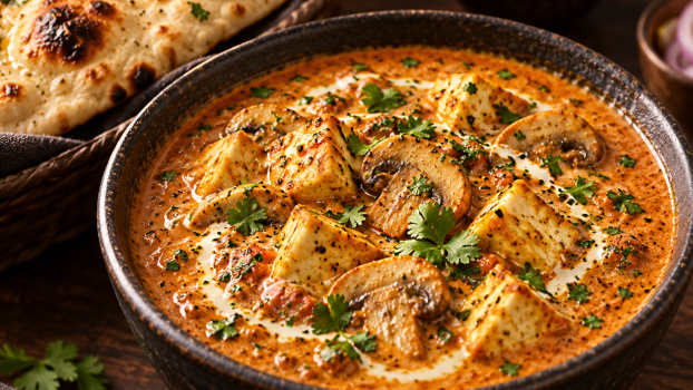 Paneer et champignons dans une sauce crémeuse aux épices — Quantum Isoraka